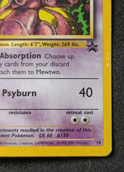 Pokemon TCG Mewtwo 14/53 WOTC Black Star Promo Movie VHS Card - HP - Image 5