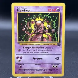 Mewtwo 14/53 Black Star Promo Pokemon TCG WOTC Vintage LP - - Image 1