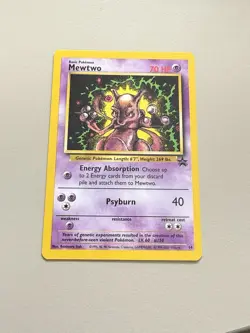Pokemon Mewtwo TCG Black Star Promo Card 14/53 WOTC Vintage - Image 1