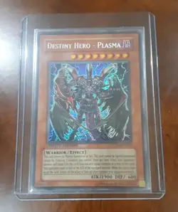 Konami Yu-Gi-Oh! TCG Destiny HERO - Plasma CT04-EN003 Secret Rare Lim Ed Holo - Image 1