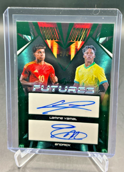 2024 Leaf Futures Double Down LAMINE YAMAL ENDRICK DUAL AUTO GREEN 2/8 - Image 1
