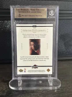 2003 Upper Deck Lebron James Box Set #24 (RC) BGS 9.5 Gem Mint Cavaliers - Image 3