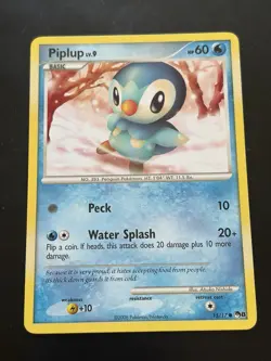 Piplup - 15/17 - Pop Series 8 - LP - Pokemon Card - Image 1