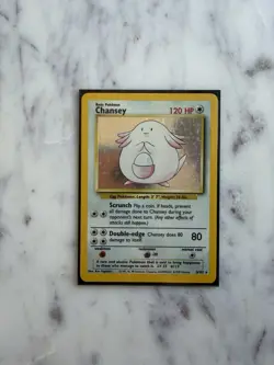 Pokemon TCG 1999 WOTC Base Set: Chansey 3/102 Holo Card - Near Mint - Image 1