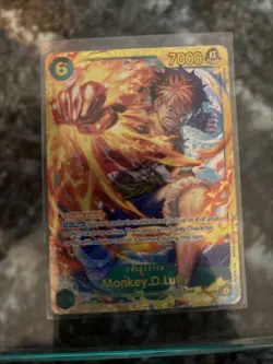 Monkey D. Luffy OP13-118 SEC Secret Rare English FOIL One Piece TCG Card - Image 1