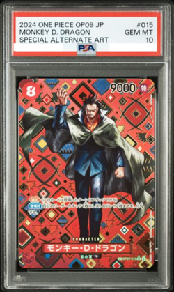 PSA 10 Monkey D. Dragon OP07-015 SR SP 2024 ONE PIECE Card Japanese GEM MT - Image 1