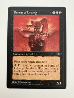 Purraj of Urborg MTG Magic the Gathering Card NM Near Mint Mirage - Image 1