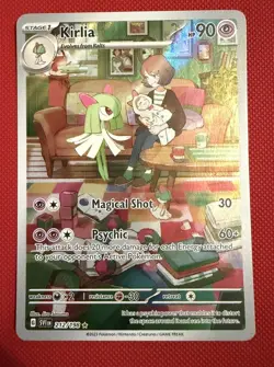 Pokemon TCG Kirlia Scarlet and Violet Base Set Illustration Rare Card 212/198 - Image 1