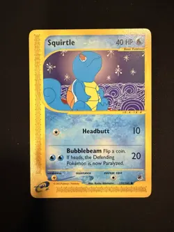Squirtle 132/165 Expedition Base Set Regular Card Pokemon TCG - Image 1