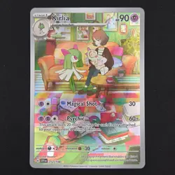 Pokemon TCG Card Kirlia 212/198 Scarlet & Violet Illustration Rare - LP+ - Image 1