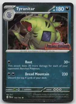 Tyranitar (Paldea Evolved Stamp) 135/193 Holo Miscellaneous Cards & Products NM - Image 1