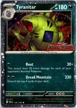 Tyranitar (Paldea Evolved Stamp) Holo Promo Miscellaneous Cards & Products 135/1 - Image 1