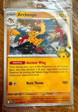 Pokemon Chicago Field Museum Fossil Archeops Promo Card 051/086 Sealed - Image 2