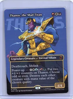 Thanos, the Mad Titan (Borderless) () M Marvel Super Heroes 376 NM - Image 1