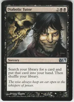 DIABOLIC TUTOR 92 UC NEAR MINT - Image 1