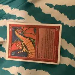 Magic the Gathering ~ MTG ~ 1x Shivan Dragon ~ Fifth edition M/Hp - Image 1