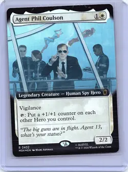 Agent Phil Coulson (Extended Art) Foil R Marvel Super Heroes 402 NM - Image 1