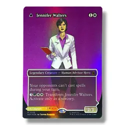 Jennifer Walters / She-Hulk Borderless FOIL Mythic 0355 Marvel Super Heroes MTG - Image 2