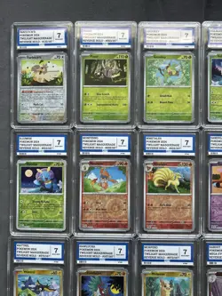 Pokemon Graded Bundle Lot Of 15 Slabs Reverse Holo Grade 7 Near Mint AEY - Image 2