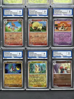 Pokemon Graded Bundle Lot Of 15 Slabs Reverse Holo Grade 7 Near Mint AEY - Image 5