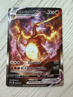 Pokemon TCG Charizard VMAX Holo Ultra Rare SWSH261 Black Star Promo LP - Image 1