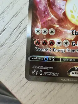 Pokemon TCG Charizard VMAX Holo Ultra Rare SWSH261 Black Star Promo LP - Image 5