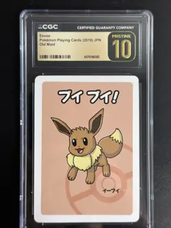 2019 Pokemon Playing Cards Japanese Old Maid Eevee 🔥CGC 10 PRISTINE🔥 - Image 1