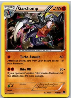 Garchomp 70/122 Holo Rare BREAKpoint Pokemon - Image 1