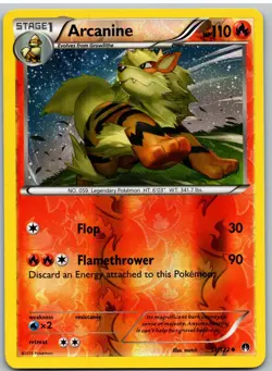 Arcanine 11/122 Uncommon BREAKpoint Pokemon Reverse Holo - Image 1
