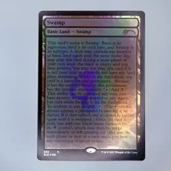 Swamp (256) (Full-Text Lands) Secret Lair Drop Foil MTG NM - Image 1