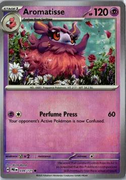 Aromatisse (Poke Ball Pattern) Holo Prismatic Evolutions 039/131 NM - Image 1
