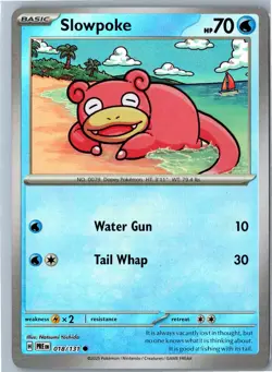 Slowpoke (Poke Ball) Holo - Prismatic Evolutions 018/131 - NM - Pokemon Card - Image 1