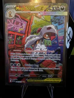 Mega Scrafty Ex 285/217 Special Illustration Rare - Pokemon Ascended Heroes - Image 1