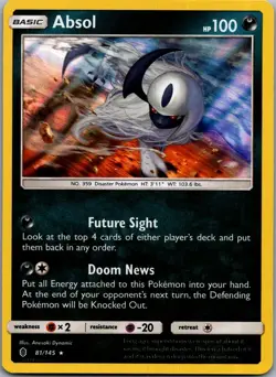 Absol 81/145 Holo Rare Guardians Rising Pokemon Near Mint - Image 1