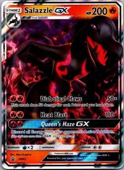 Salazzle GX - SM63 Holo Promo Sun & Moon Promo Pokemon Near Mint - Image 1