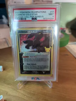 Pokemon 2021 Umbreon Gold Star 17/17 From Celebrations. Freshly Graded PSA 9 - Image 2