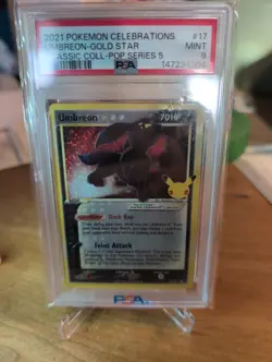 Pokemon 2021 Umbreon Gold Star 17/17 From Celebrations. Freshly Graded PSA 9 - Image 3