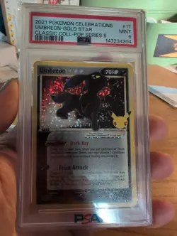 Pokemon 2021 Umbreon Gold Star 17/17 From Celebrations. Freshly Graded PSA 9 - Image 4