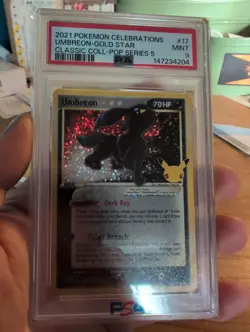 Pokemon 2021 Umbreon Gold Star 17/17 From Celebrations. Freshly Graded PSA 9 - Image 5