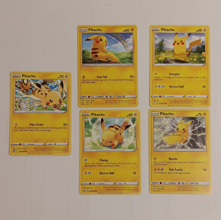The Pokemon Company Pikachu Lot (5) TCG Regular English 049/195 28/73 049/203 NM - Image 1