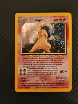 Pokemon Neo Gen Typhlosion Swirl Holo Rare 17/111 Unlimited 17/111- GERMAN LP/NM - Image 4