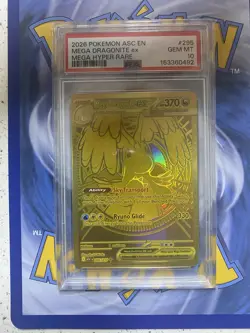 2026 POKEMON ASC EN-ASCENDED HEROES MEGA HYPER RARE MEGA DRAGONITE EX PSA 10 - Image 2