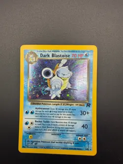Pokemon Dark Blastoise Unlimited Holo Rare Team Rocket 3/82 LP - Image 1