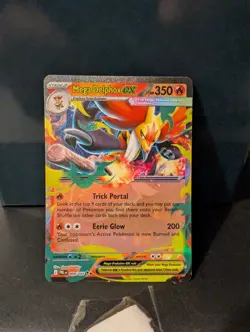 POKEMON TCG Pitch Black 008 Mega Delphox Ex Double Rare - Image 1
