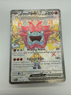 Pokemon English - Twilight Masquerade - Hearthflame Mask Ogerpon ex 192/167 - NM - Image 1