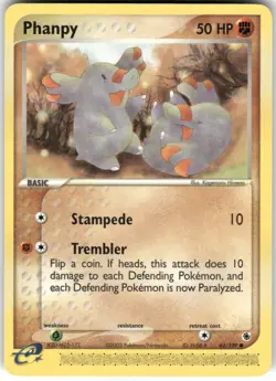 Phanpy 62/109 Common Ruby & Sapphire Pokemon Lightly Played - Image 1