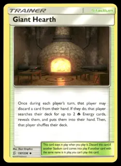 Giant Hearth Unified Minds 197/236 Uncommon Pokemon Near Mint - Image 1