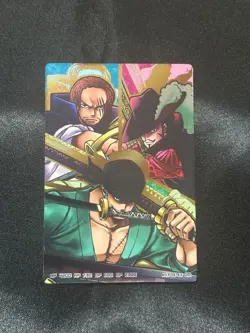 One Piece AR Carddass Shanks Mihawk Zoro F04-43 OR Holo Collectible 13+ - Image 1
