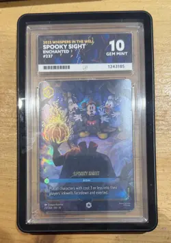 2025 DISNEY LORCANA EN 10-WHISPERS IN THE WELL ENCHANTED SPOOKY SIGHT ACE 10 ✅ - Image 1