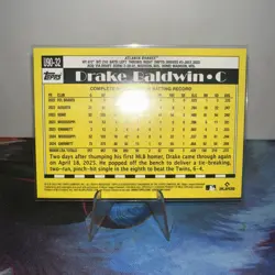 2025 Topps Update Series - 1990 Baseball Drake Baldwin #U90-32 Pink Foil (RC) - Image 2